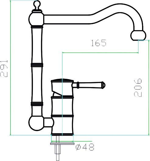 Смеситель для кухни ZORG Inox SZR-0031
